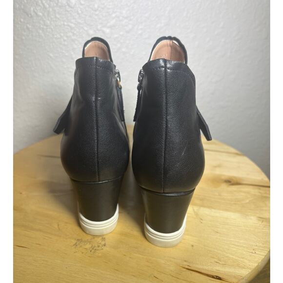 Linea Paola Freshton Women's Wedge Heel Side Zip Sneaker Boot size 8.5 - Picture 4 of 9